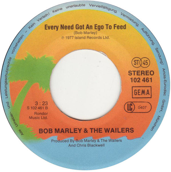 Bob Marley & The Wailers : Three Little Birds (7", Single)