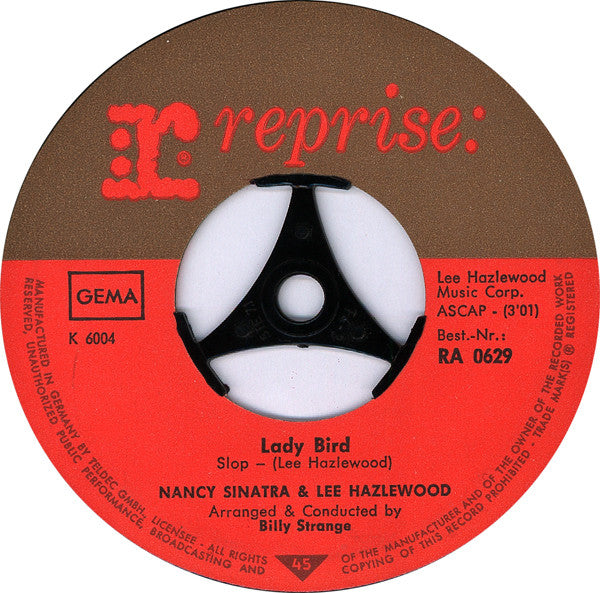 Nancy Sinatra & Lee Hazlewood : Lady Bird / Sand (7")