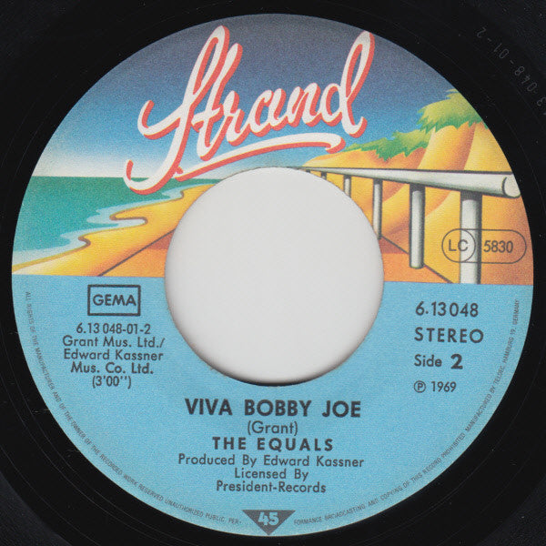 The Equals : Baby Come Back / Viva Bobby Joe (7", Single)