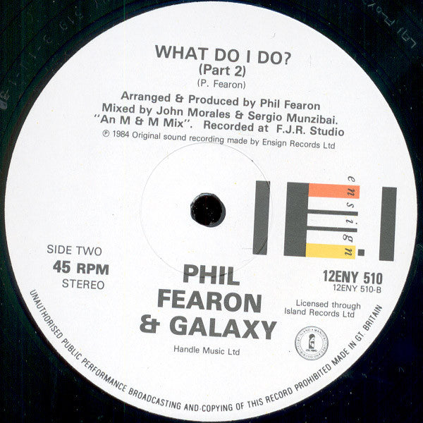 Phil Fearon & Galaxy : What Do I Do? (12", Single)