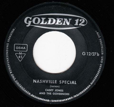 Casey Jones & The Governors : Don't Ha Ha (7", Single, Mono)