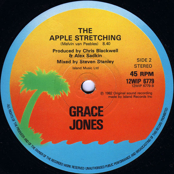 Grace Jones : Nipple To The Bottle (Club Cut) / The Apple Stretching (12", Single)