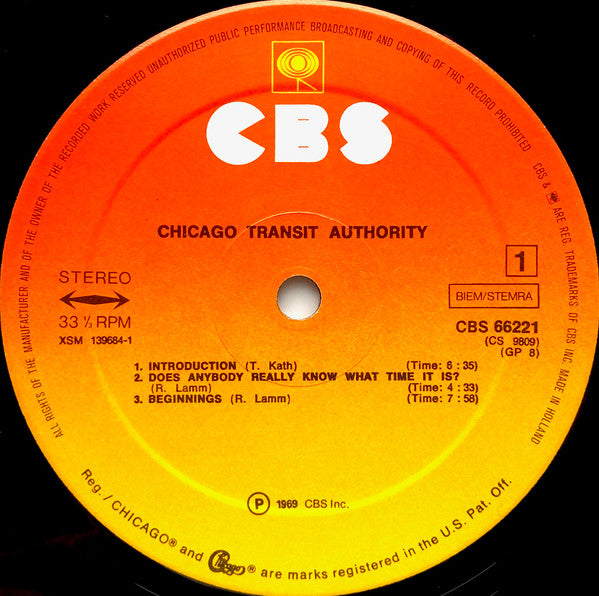 Chicago Transit Authority* : Chicago Transit Authority (2xLP, Album, RE, Gat)