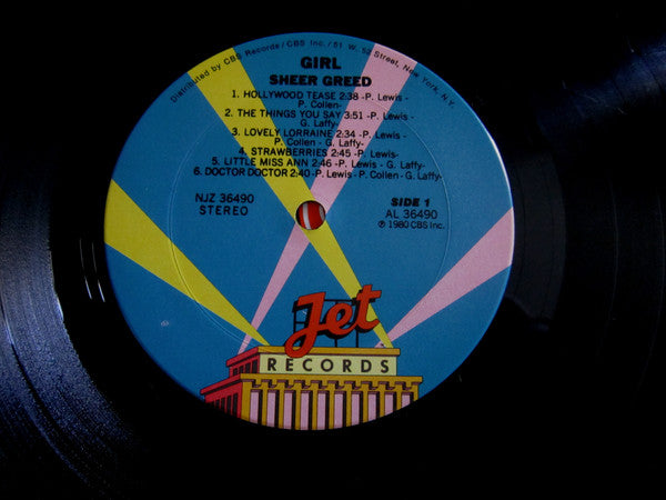 Girl (2) : Sheer Greed (LP, Album)
