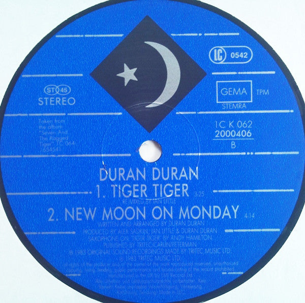 Duran Duran : New Moon On Monday (12", Maxi)