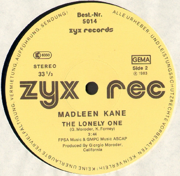 Madleen Kane : Playing For Time (12")