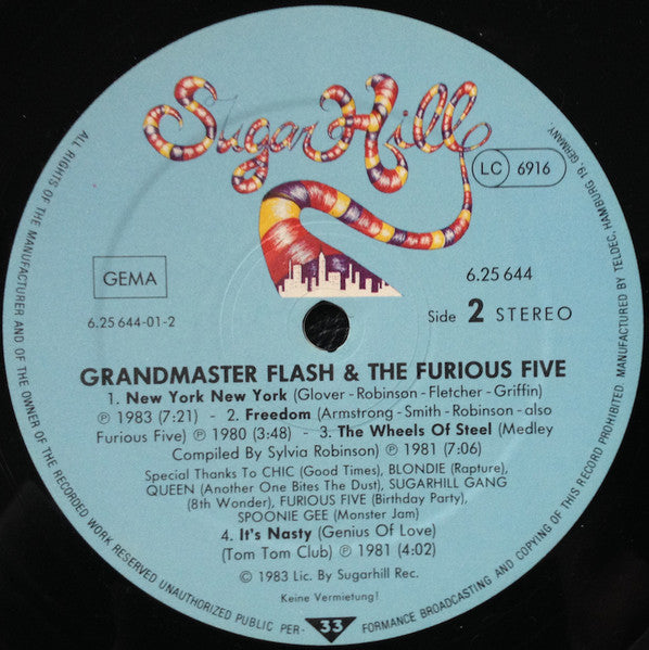 Grandmaster Flash & The Furious Five : Grandmaster Flash & The Furious Five (LP, Comp)