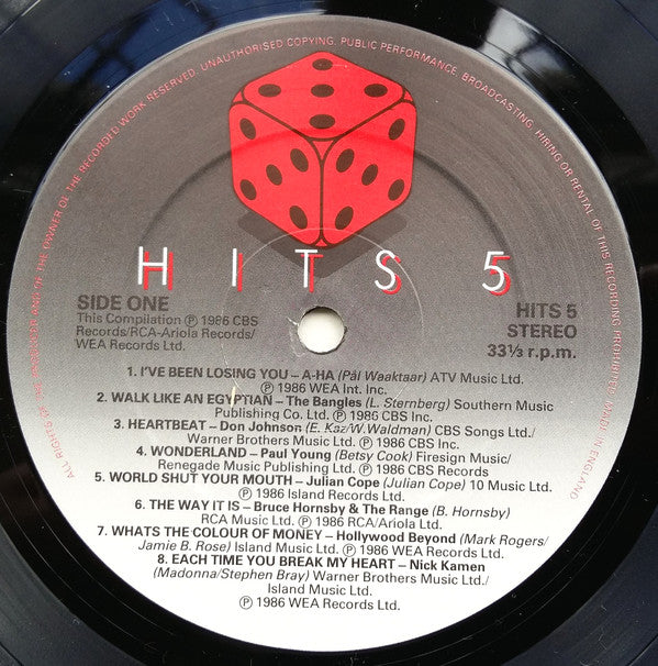 Various : Hits 5 (2xLP, Comp, Gat)