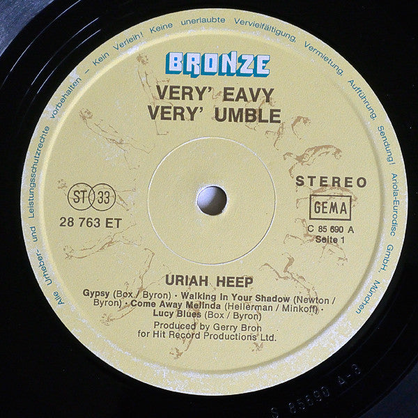 Uriah Heep : ...Very 'Eavy Very 'Umble... (LP, Album, RP, Gat)