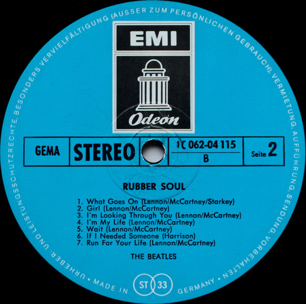 The Beatles : Rubber Soul (LP, Album, RE)