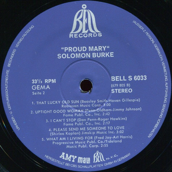 Solomon Burke : Proud Mary (LP, Album)