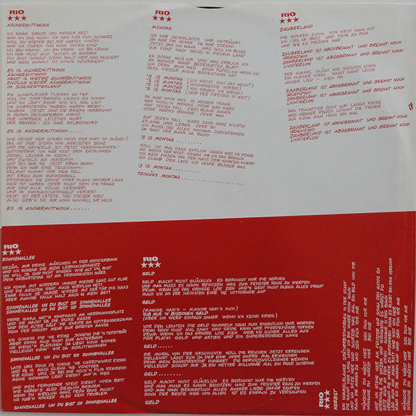 Rio Reiser : Rio*** (LP, Album)