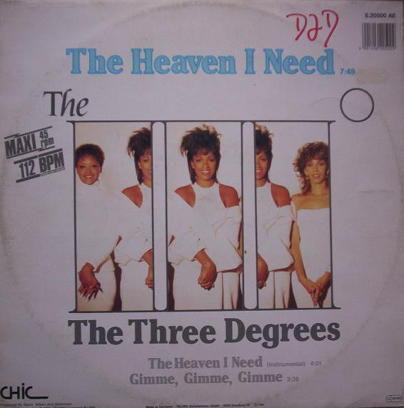 The Three Degrees : The Heaven I Need (12", Maxi, Gre)