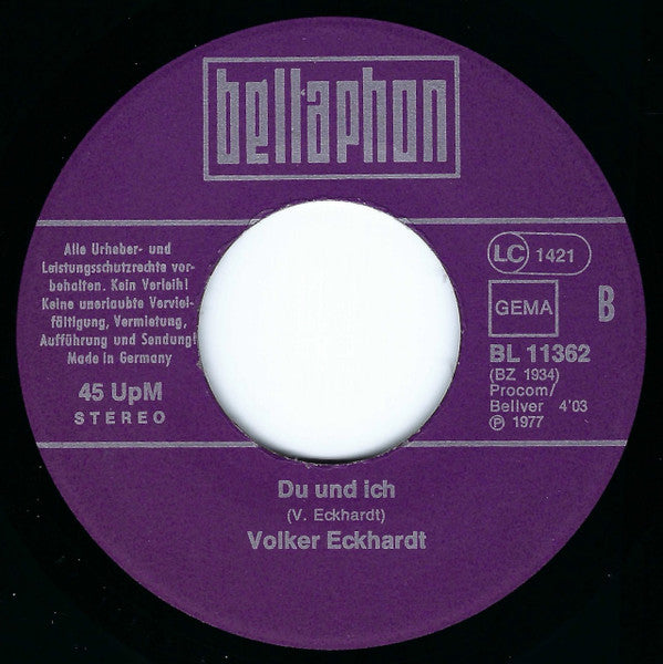Volker Eckhardt : Manhattan Skyline (7", Single)