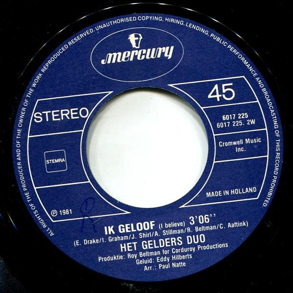 Gelders Duo* : In Een Huisje Op De Hei (Daar Wil Ik Wonen) (7", Single)
