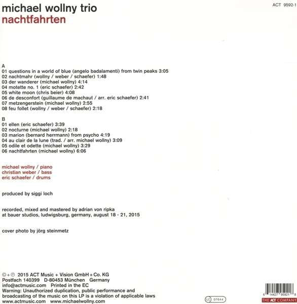 Michael Wollny Trio : Nachtfahrten (LP, Album)