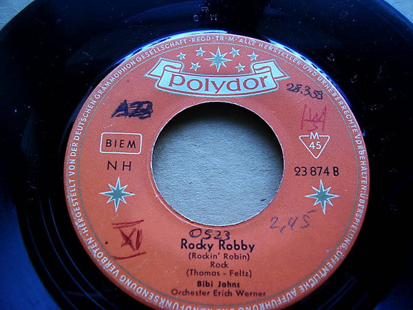 Bibi Johns : Wenn Musik Spielt / Rocky Robby (7", Single, Mono)