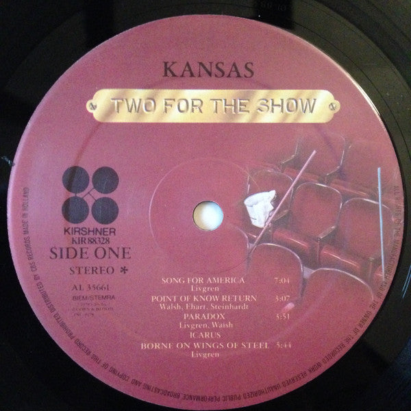 Kansas (2) : Two For The Show (2xLP, Album)
