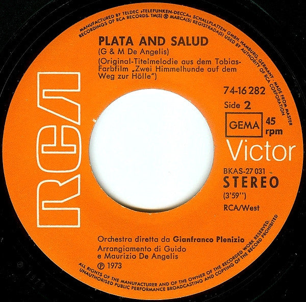 Guido & Maurizio De Angelis* : Flying Through The Air / Plata And Salud (7", Single)