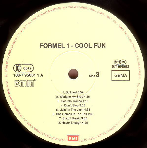 Various : Formel Eins - Cool Fun! (2xLP, Comp)