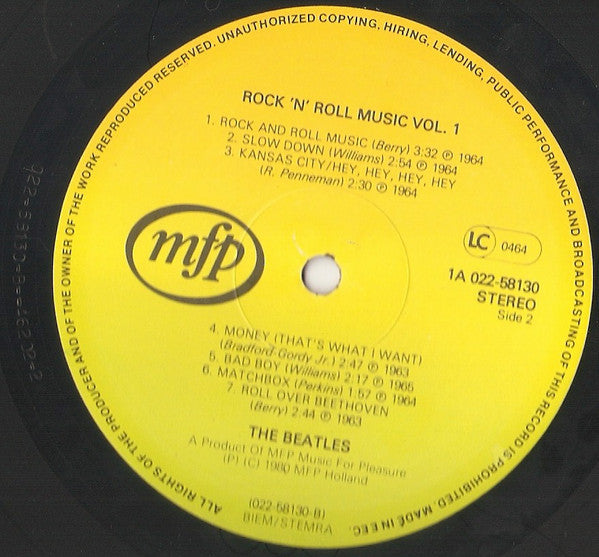 The Beatles : Rock 'n' Roll Music Vol. 1 (LP, Comp)