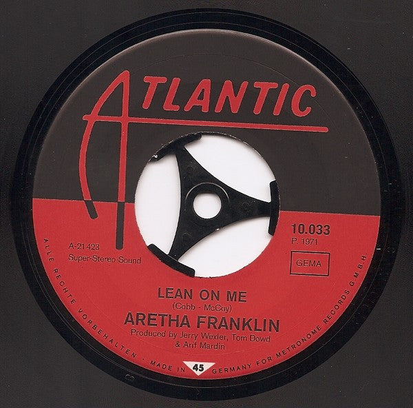 Aretha Franklin : Spanish Harlem / Lean On Me (7", Single)