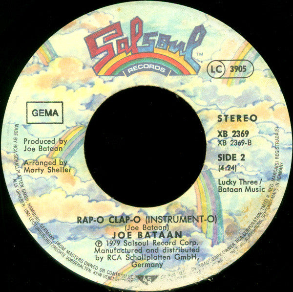 Joe Bataan : Rap-O Clap-O (7", Single)