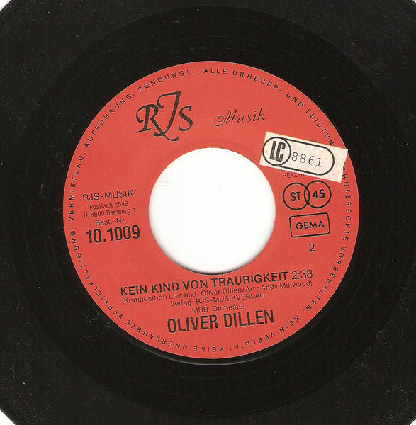 Oliver Dillen : Lieber Rund Und Gesund (7", Single)