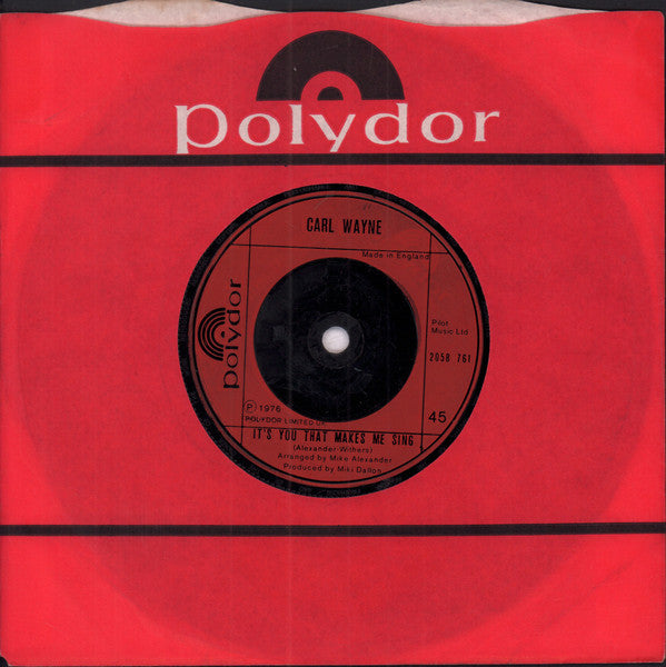 Carl Wayne : C'mon Round My Place (7", Single)
