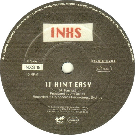 INXS : Heaven Sent (7", Single)