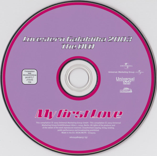 Various : Lovestern Galaktika 2003 - My First Love (CD, Comp, Copy Prot. + DVD, Comp)