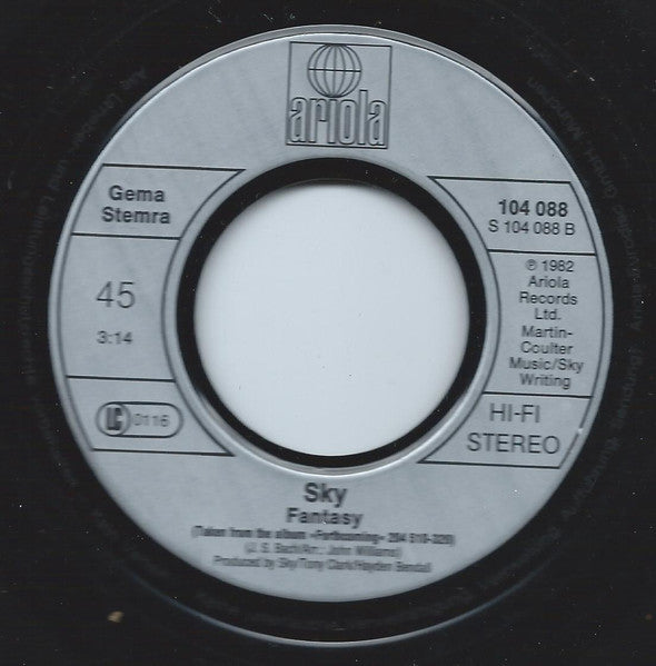 Sky (4) : Masquerade (7", Single)