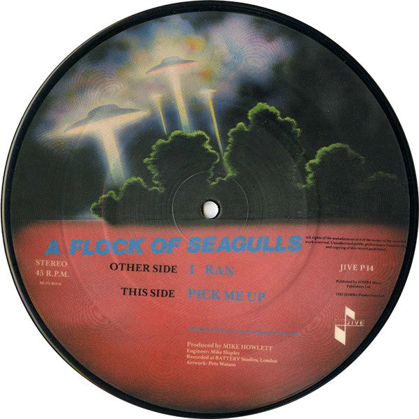 A Flock Of Seagulls : I Ran (7", Single, Pic)