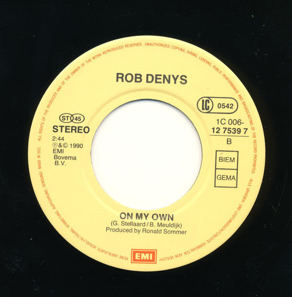 Rob Denys* : Girls For Sale (7", Single)