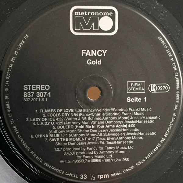 Fancy : Gold (LP, Comp)