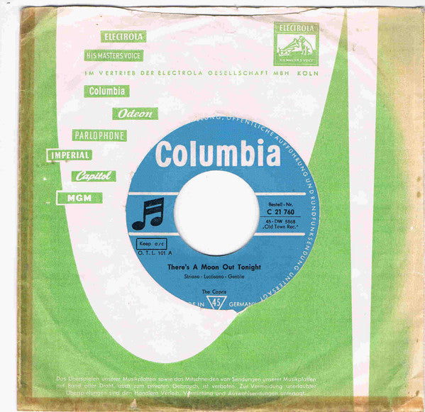 The Capris : There's A Moon Out Tonight (7", Single)