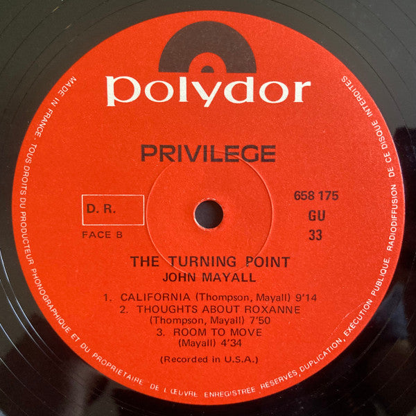 John Mayall : The Turning Point (LP, Album)