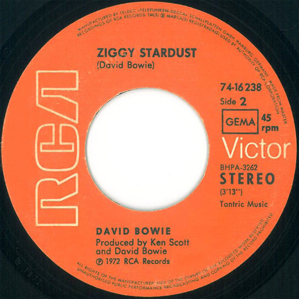 David Bowie : The Jean Genie (7", Single, RE)