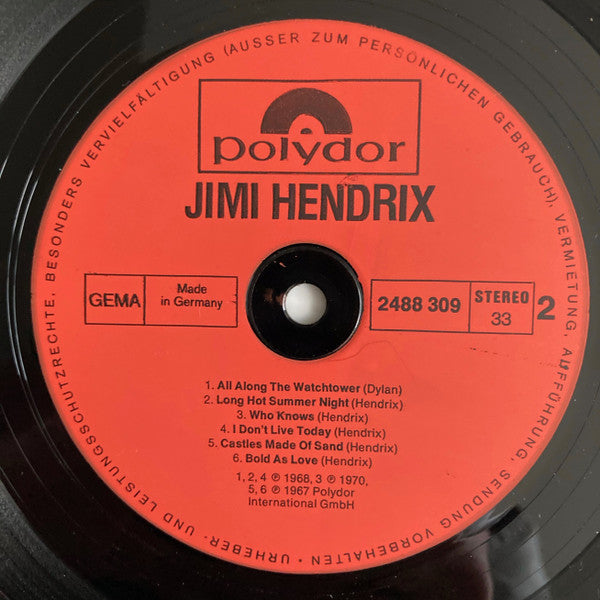 Jimi Hendrix : Jimi Hendrix (LP, Comp, RE)