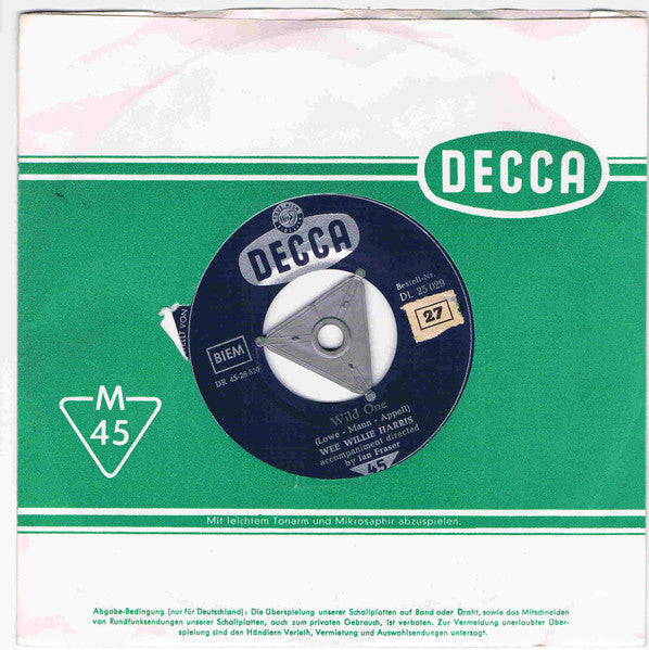 Wee Willie Harris : Wild One (7", Single)