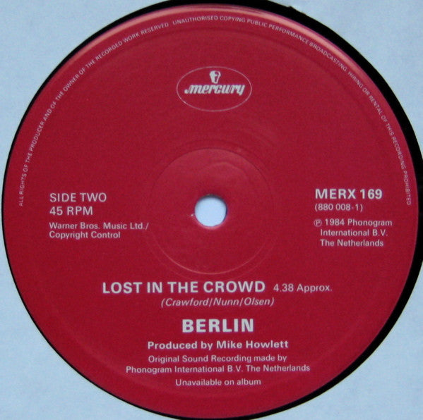 Berlin : Dancing In Berlin (Extended Version) (12", Single)