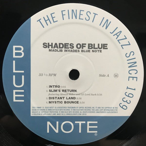 Madlib : Shades Of Blue (2xLP, Album)