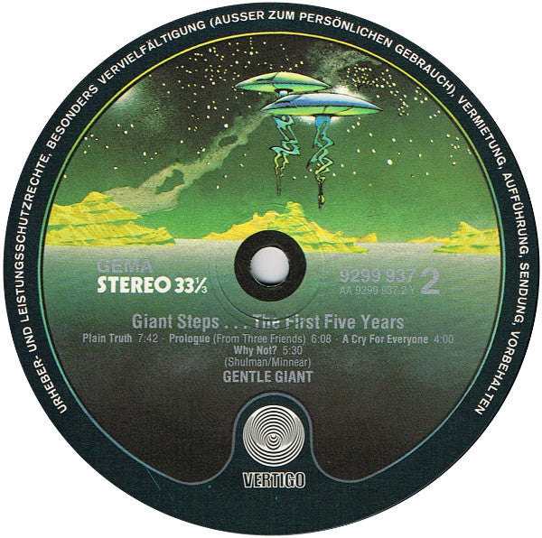 Gentle Giant : Giant Steps... The First Five Years (2xLP, Comp)