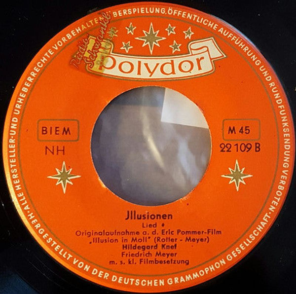 Hildegard Knef : Das Lied Vom Einsamen Mädchen (7", Single, Mono)