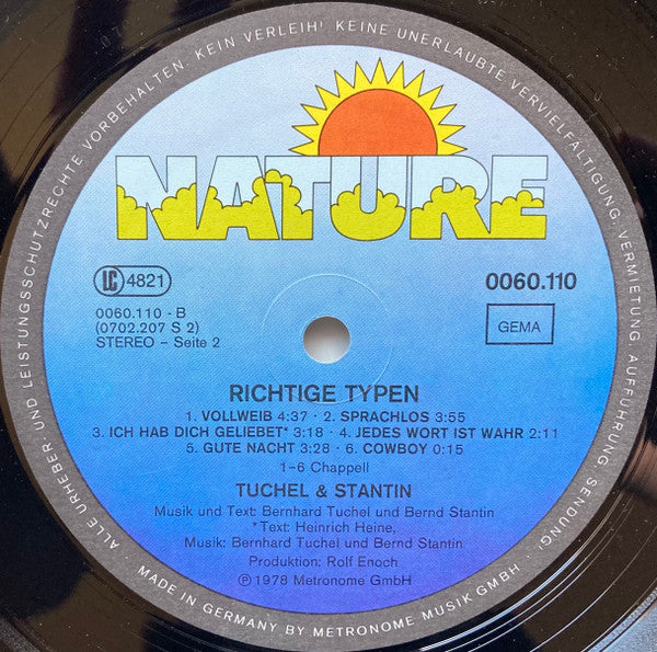 Tuchel & Stantin : Richtige Typen (LP, Album)