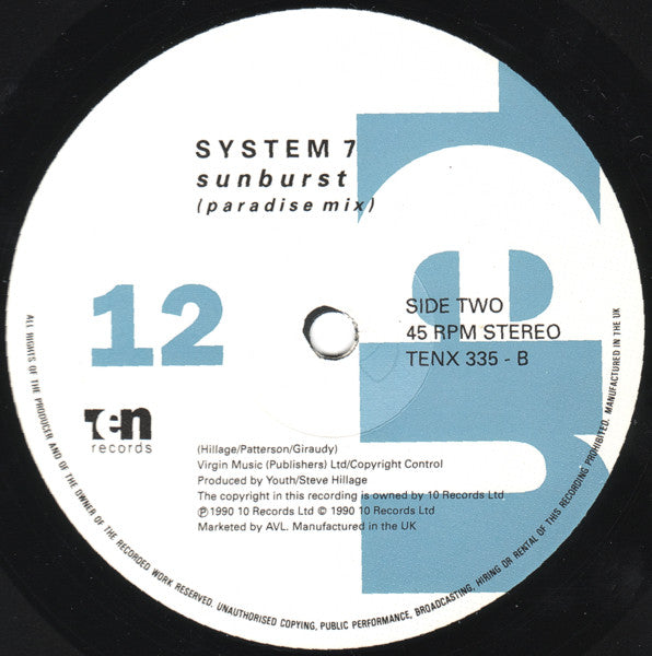System 7 : Sunburst (Flutter Mix) (12")