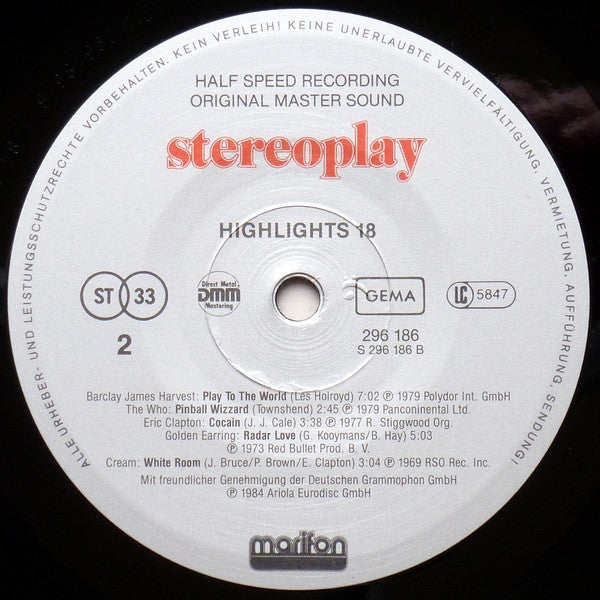 Various : Stereoplay Highlights 18 (LP, Comp)