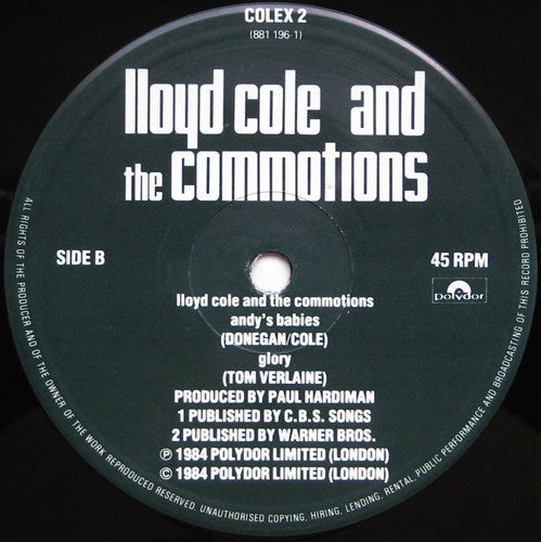 Lloyd Cole And The Commotions* : Forest Fire (Extended Version) (12", Single)
