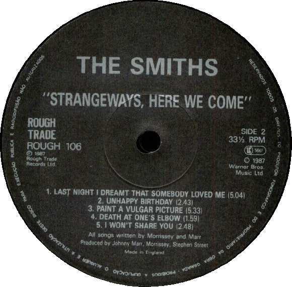 The Smiths : Strangeways, Here We Come (LP, Album, Emb)