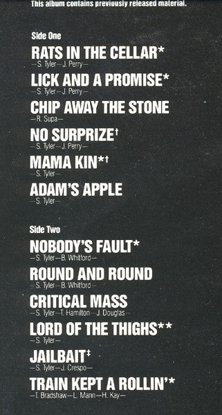 Aerosmith : Gems (LP, Comp)